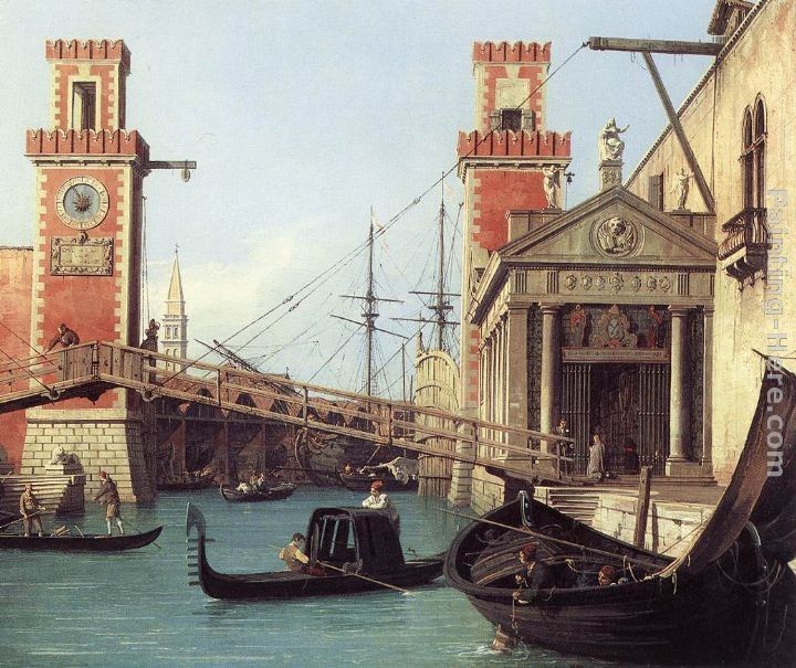 Canaletto View of the Entrance to the Arsenal (detail)